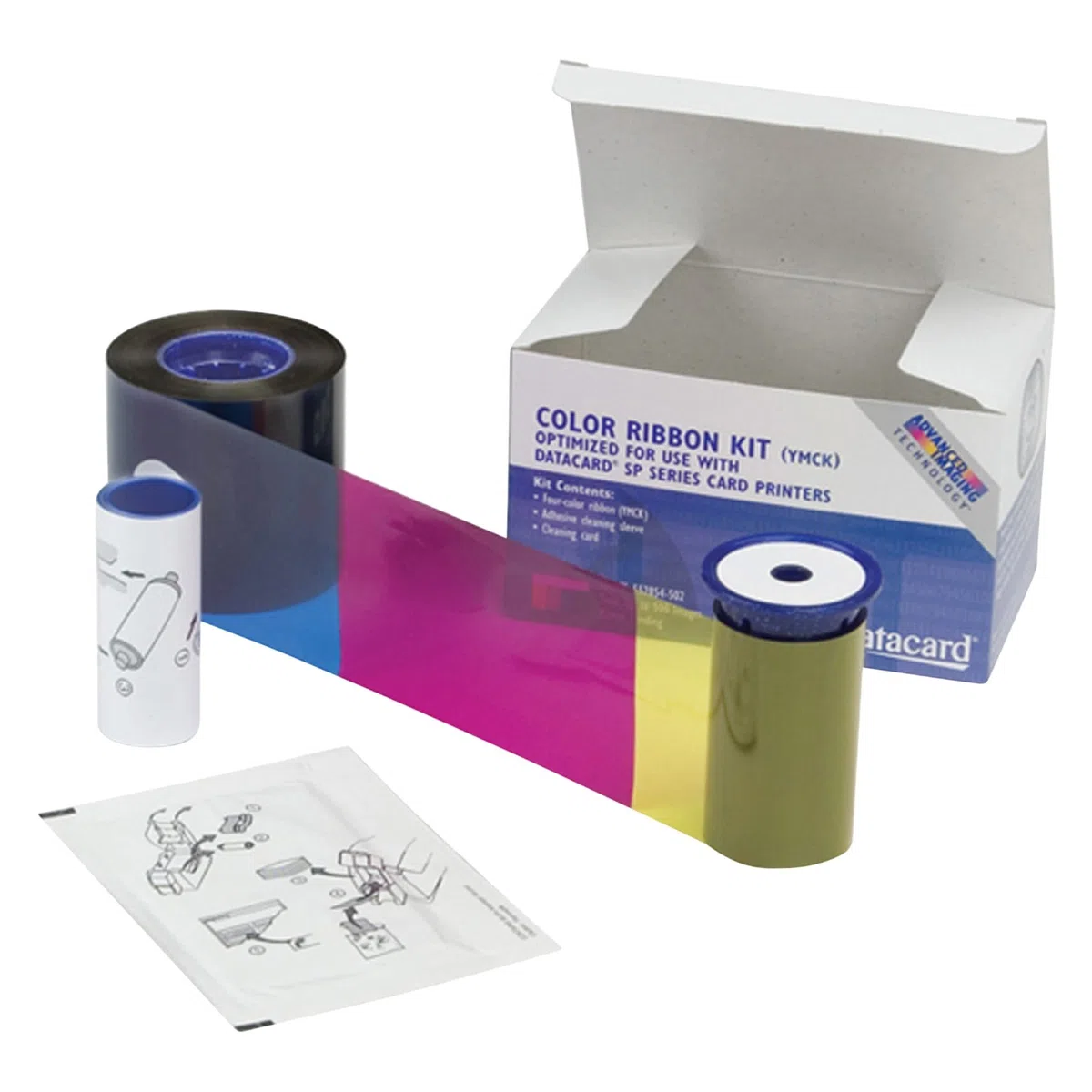 Datacard 534000 002 Kit de limpieza y cinta de color YMCKT 250 Prints (534000-002)