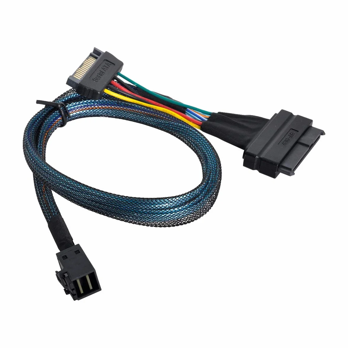 Cablecc U.2 U2 SFF-8639 NVME PCIe SSD Cable para Placa Base SSD 750 p3600 p3700 M.2 SFF-8643 Mini SAS HD