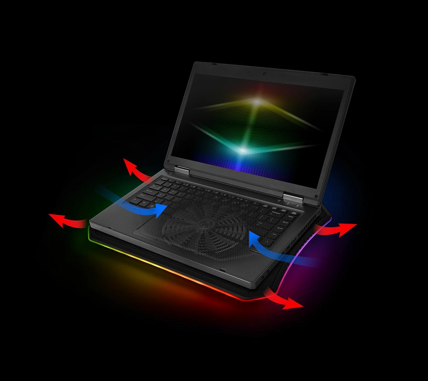 Thermaltake Massive 20 RGB Sistema de refrigeración para portátiles 48,3 cm (19") 800 RPM Negro
