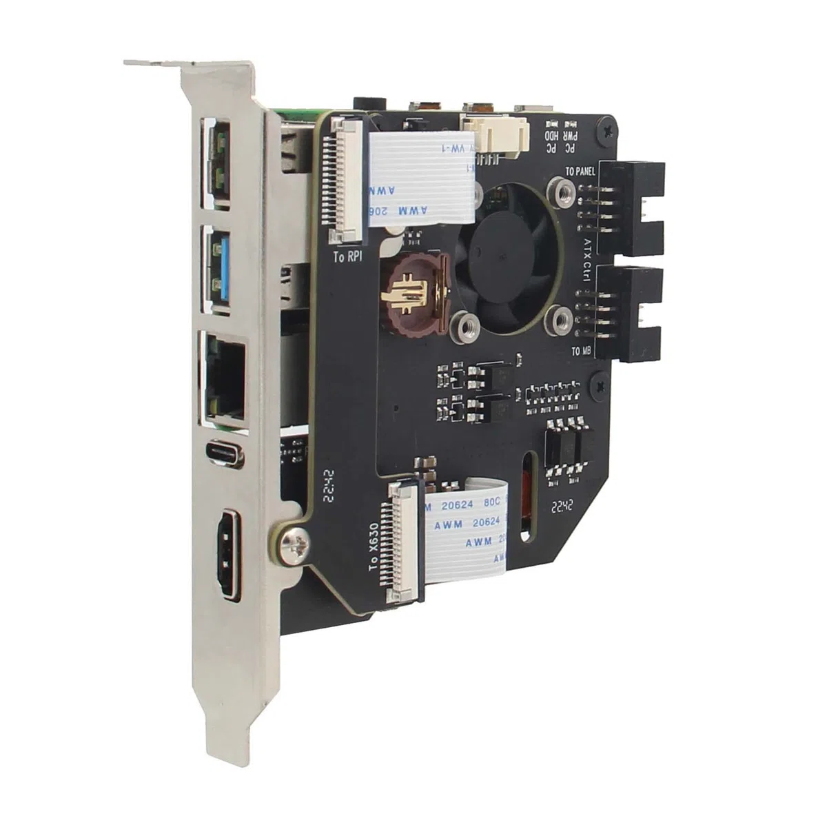 Geekworm KVM-A8 PCIe versión para Raspberry Pi 4 Model B KVM Over IP (Not Including Raspberry Pi 4)