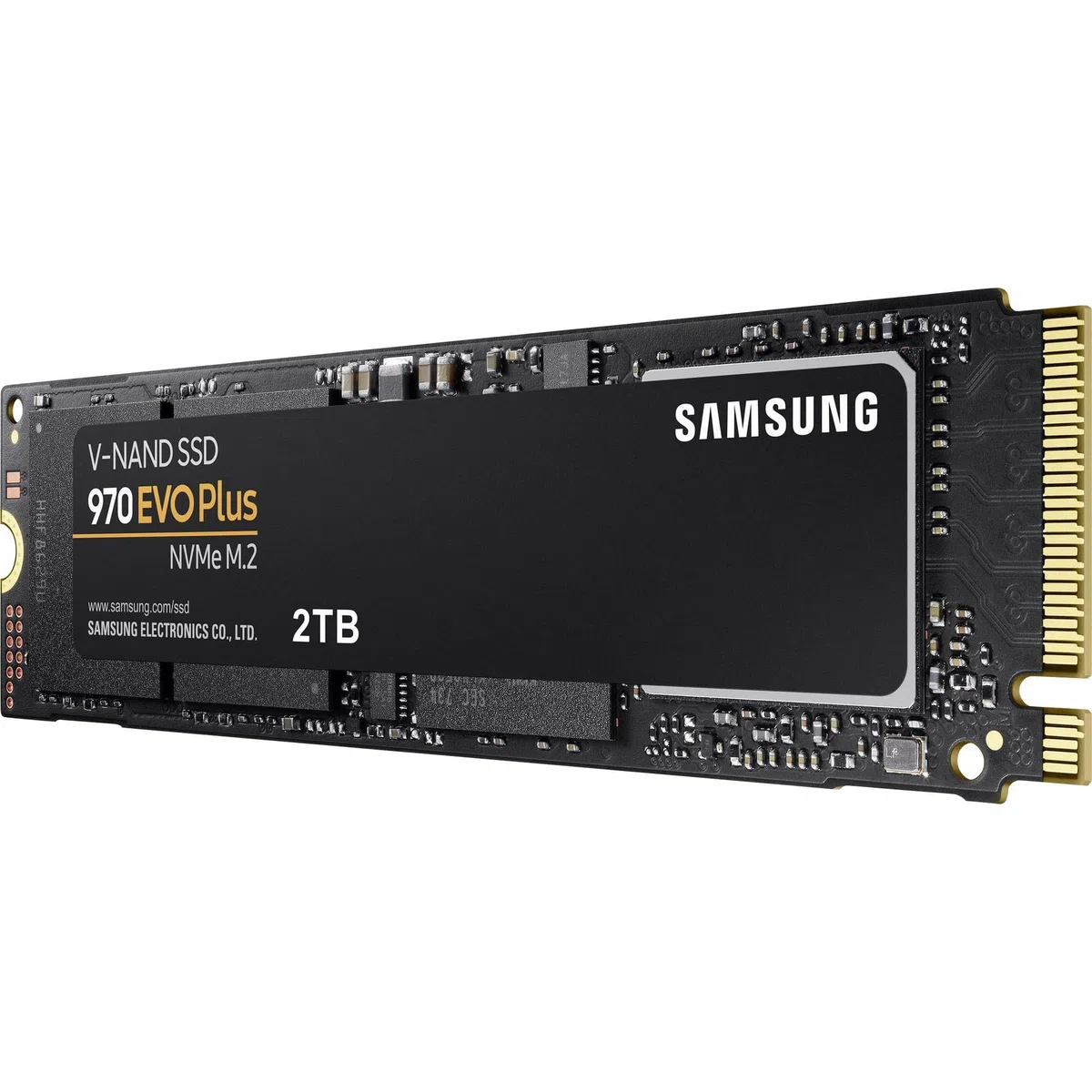 Samsung MZ-V7S2T0 970 EVO Plus Unidad de estado sólido interna (SSD) PCIe NVMe M.2 (2280) de 2 TB, Color Negro/Naranja