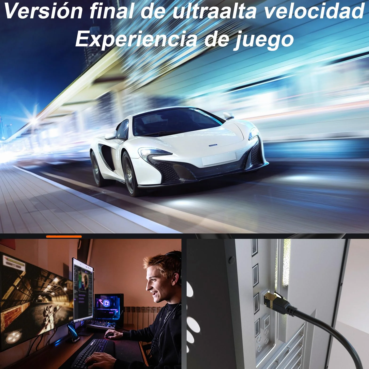 cat gruciso Cable Ethernet 20 metros Cat 8 Cable de Red Cable Lan 40Gbps 2000MHz con Conector RJ45 Cat 8, Compatible con Steam Deck PS5 PS4 Xbox X/S PC TV Box Router Servidor NAS