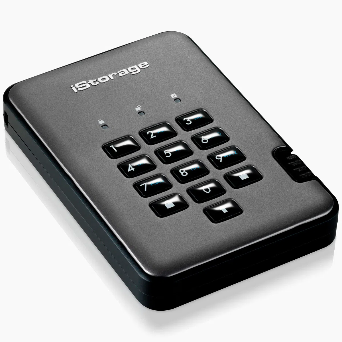 iStorage diskAshur PRO2 SSD 256 GB - SSD seguro - FIPS Nivel 2 - Protegido por contraseña - Resistente al polvo y al agua