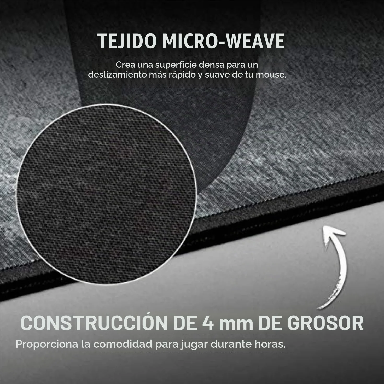 Corsair MM350 PRO Alfombrilla Tela a Prueba de Derrames para Juegos, Superficie 93 cm x 40 cm, Microtejido, Goma Afelpada gruesa 4 mm, Base Goma Texturizada Antideslizante, Negro/Gris, Extendido XL