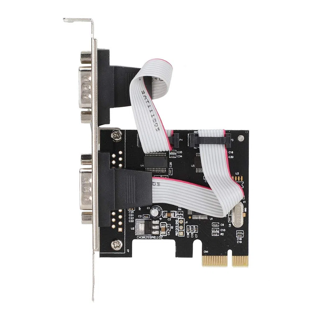 Agatige Tarjeta PCI Serie Express RS-232 DB9 2 Puertos Windows 10 11 32/64bit Linux