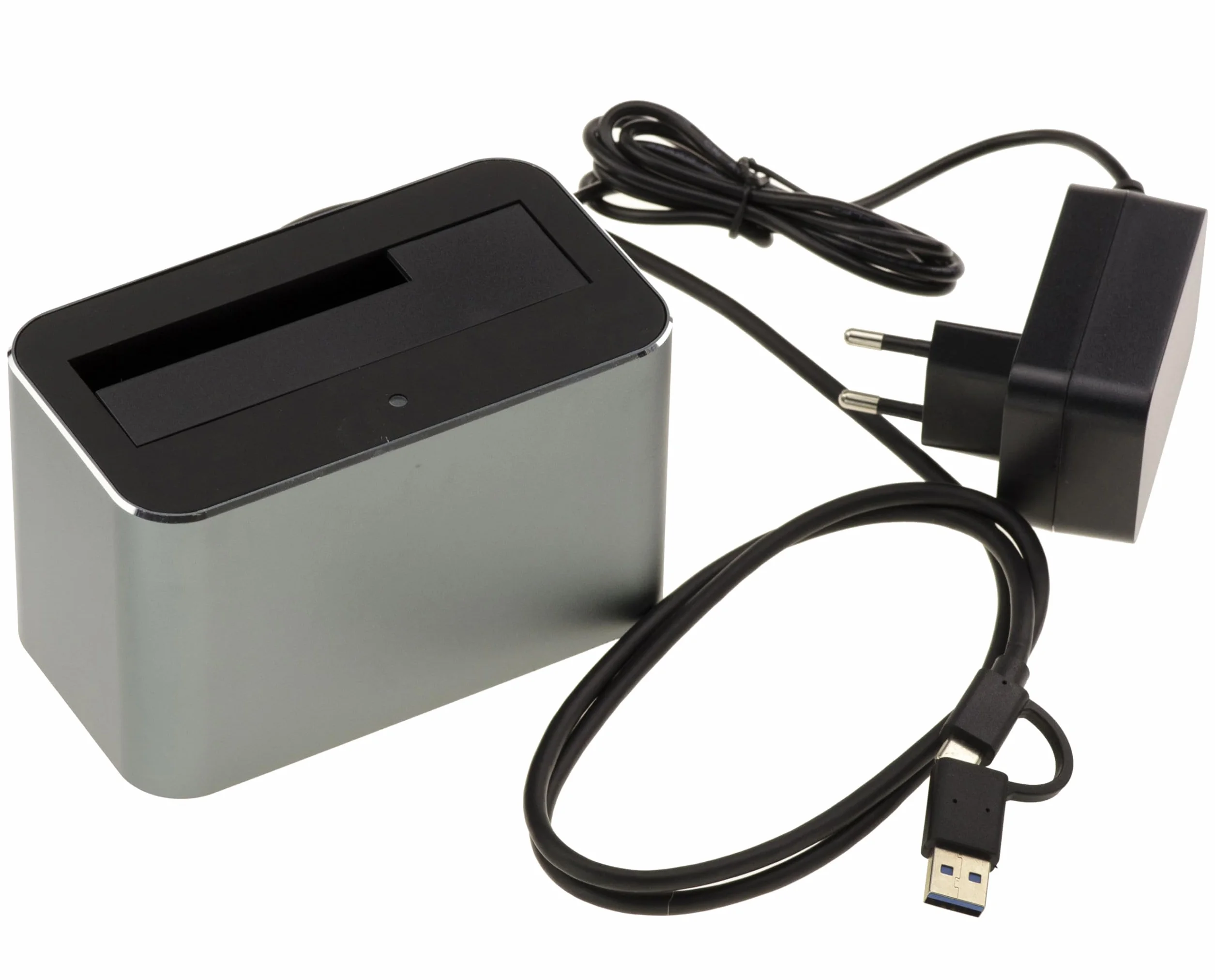 KALEA-INFORMATIQUE Estación de Acoplamiento USB 3.0 5G para Disco SAS 2.5 o 3.5 con Conector SFF-8482, Interfaz USB A o C, alimentación 12V 3A, Estructura de Aluminio