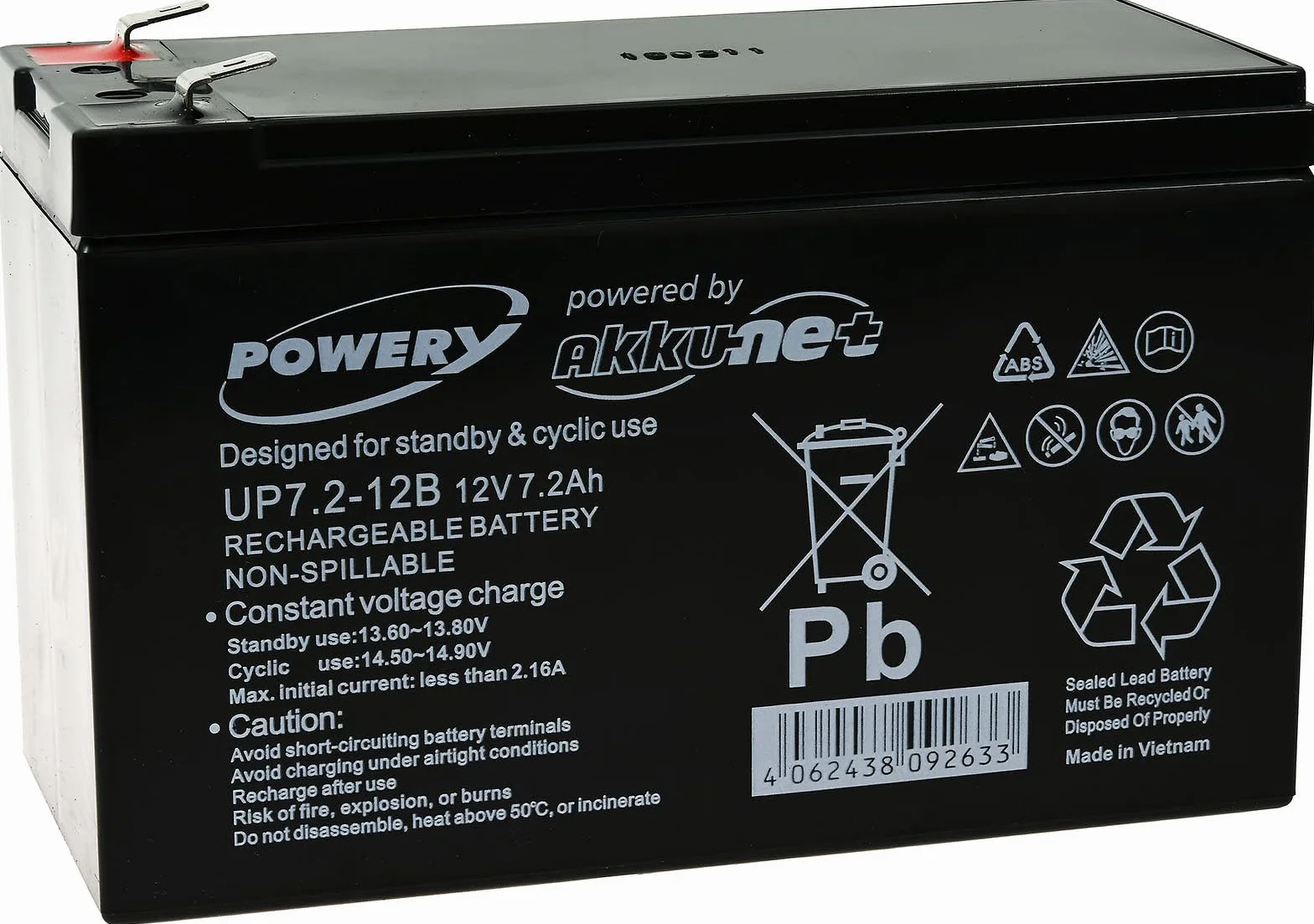 Powery Batería de Gel para SAI APC Smart-UPS RT 1000