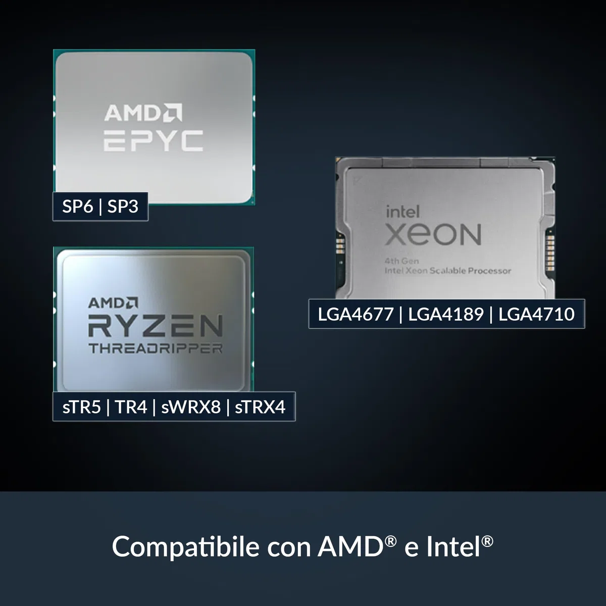 ARCTIC Freezer 4U-M (Rev. 2) para AMD: SP6, sTR5, SP3, TR4, sTRX4, sWRX8 e Intel: LGA4189, LGA4710, LGA4677, 4U & UP, Disipador de CPU para Servidor, Ventilador para Rack, Ventilador de servidor