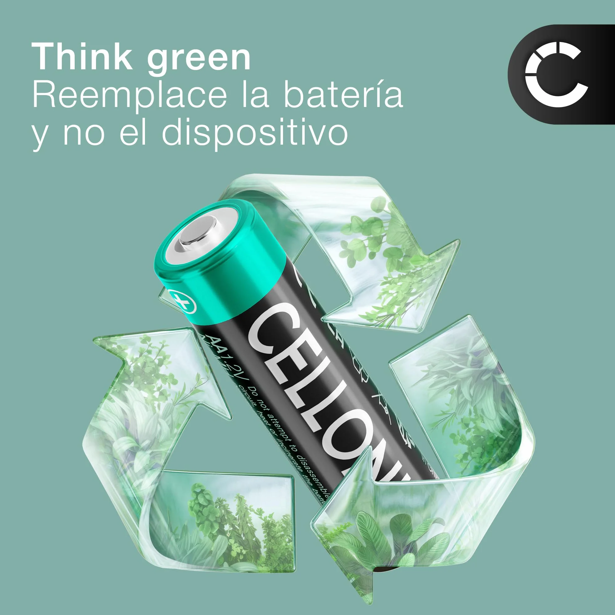 CELLONIC 1x Batería para Escáner códigos de Barras Compatible con Honeywell Voyager 1202, Xenon 1900, Xenon 1900g, 013283 - (3400mAh, 3.7V)