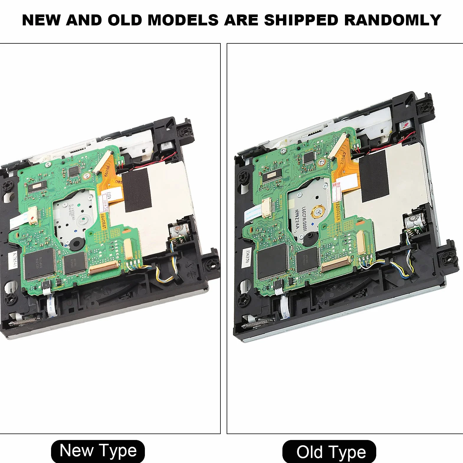 Pieza de Reparación de Repuesto de Unidad de DVD para para Consola D2E, Repuesto de Unidad de DVD Original ABS, Kits de Accesorios de Repuesto de Unidad de Disco con