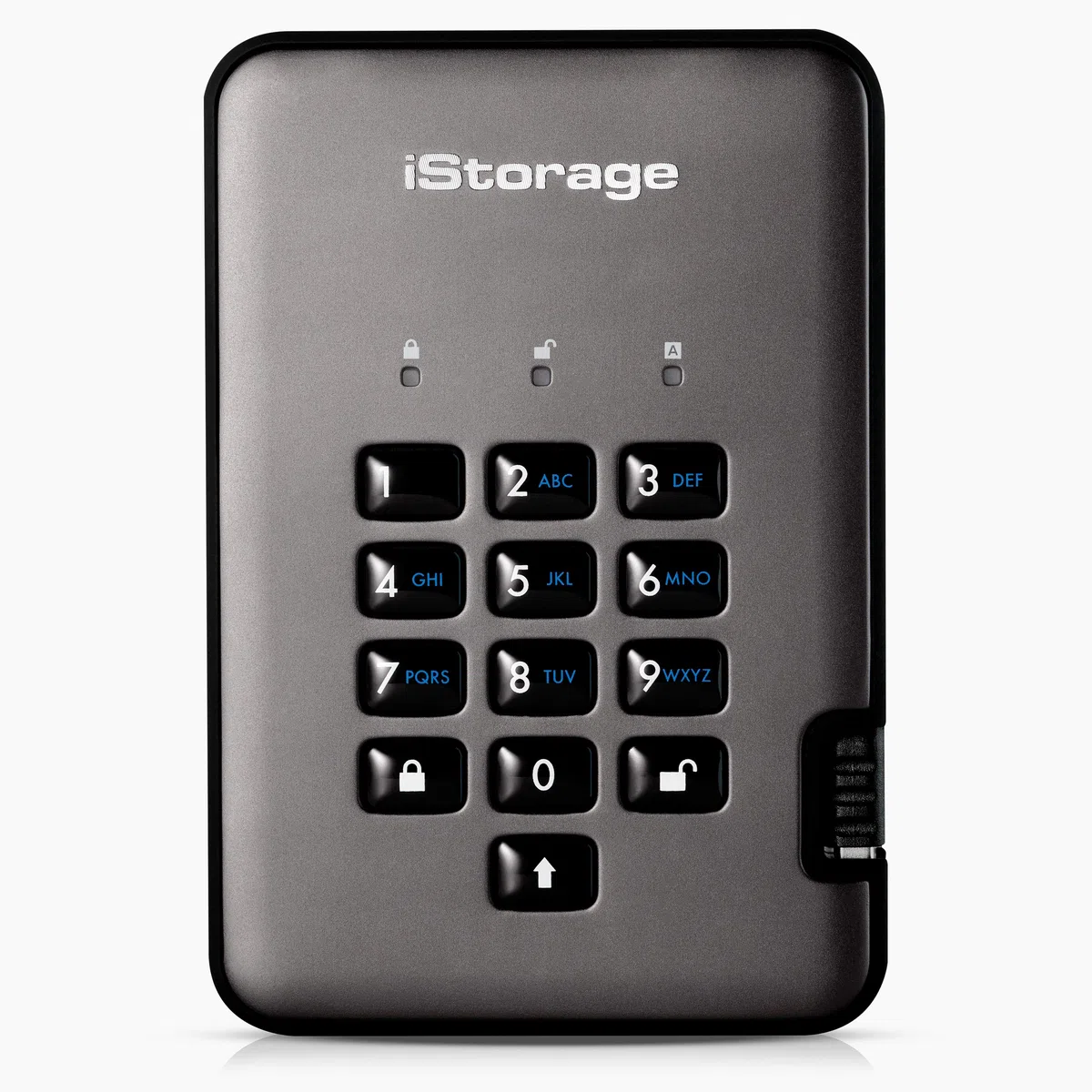 iStorage diskAshur PRO2 SSD 256 GB - SSD seguro - FIPS Nivel 2 - Protegido por contraseña - Resistente al polvo y al agua