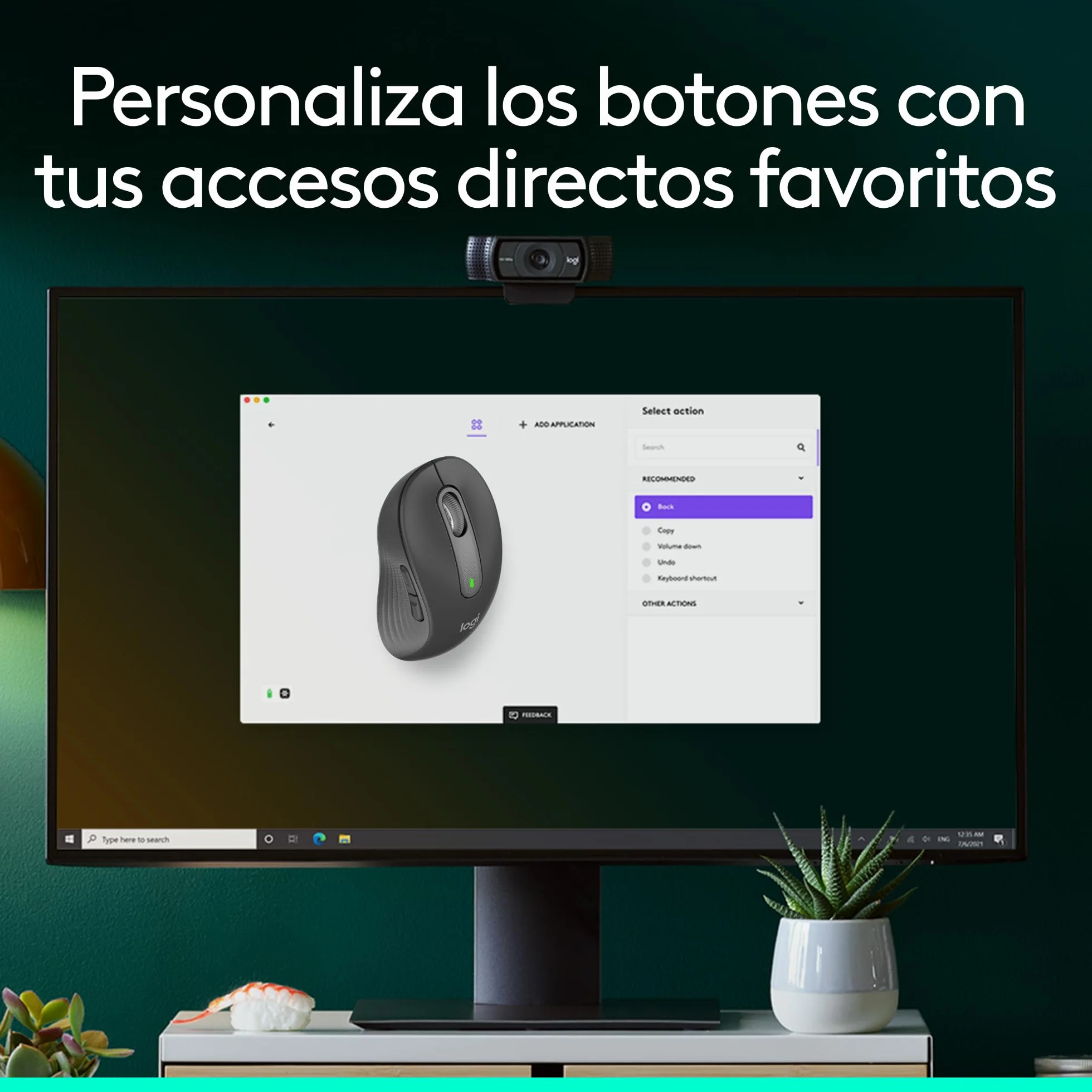 Logitech Signature M650 L ratón inalámbrico de tamaño Normal - para Manos Grandes, 2 años de Pila, clics silenciosos, Botones Personalizables, Bluetooth, PC/Mac/multidispositivo/Chromebook - Grafito