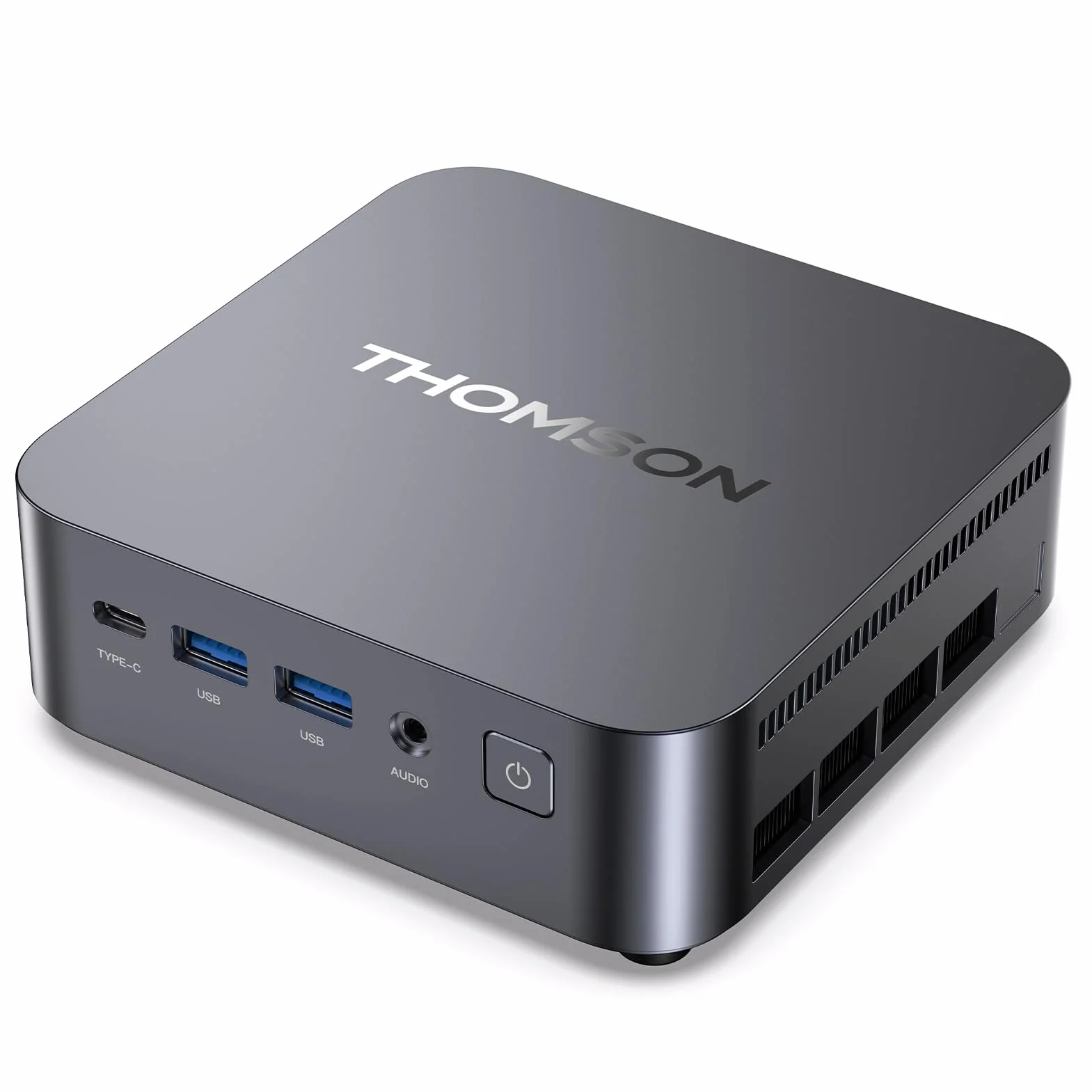 THOMSON K3 Mini PC con Ryzen 7 7730U (8N/16H, hasta 4.5 GHz), 16GB DDR4 512GB SSD, Mini Ordenador con WiFi 6, BT5.2, Triple Salida 4K, Montaje VESA, para Oficina, Diseño y Escuela