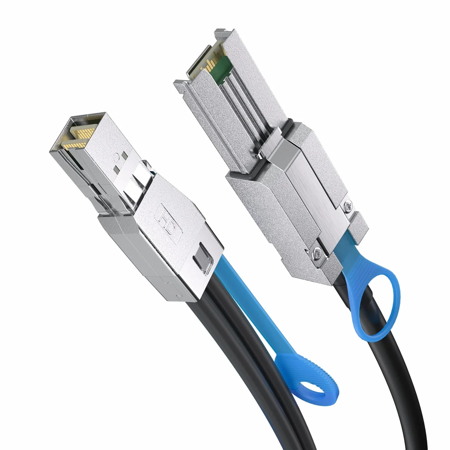 H!Fiber.com Mini SAS SFF-8088 a SFF-8644 Cable Raid de servidor de datos HD de alta densidad, 6 Gbps, 1 metro (3.3ft)