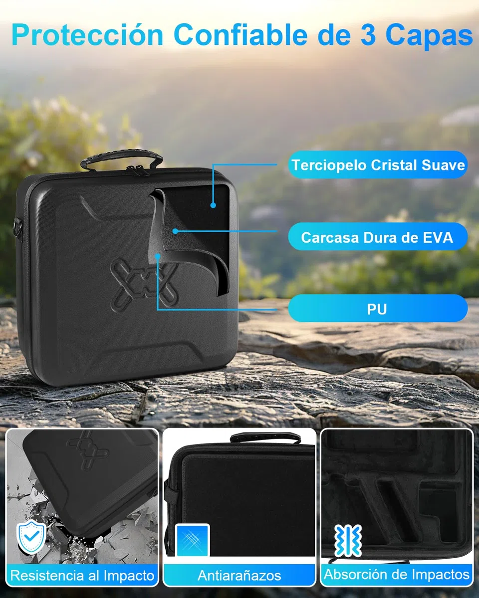 Mwin Starlink Mini Estuche - Funda de Viaje Ligera, Funda Protectora de EVA Resistente a Salpicaduras y Golpes con Correa para el Hombro, Bolsa Portátil para Viajes al Aire Libre y Camping, Negro