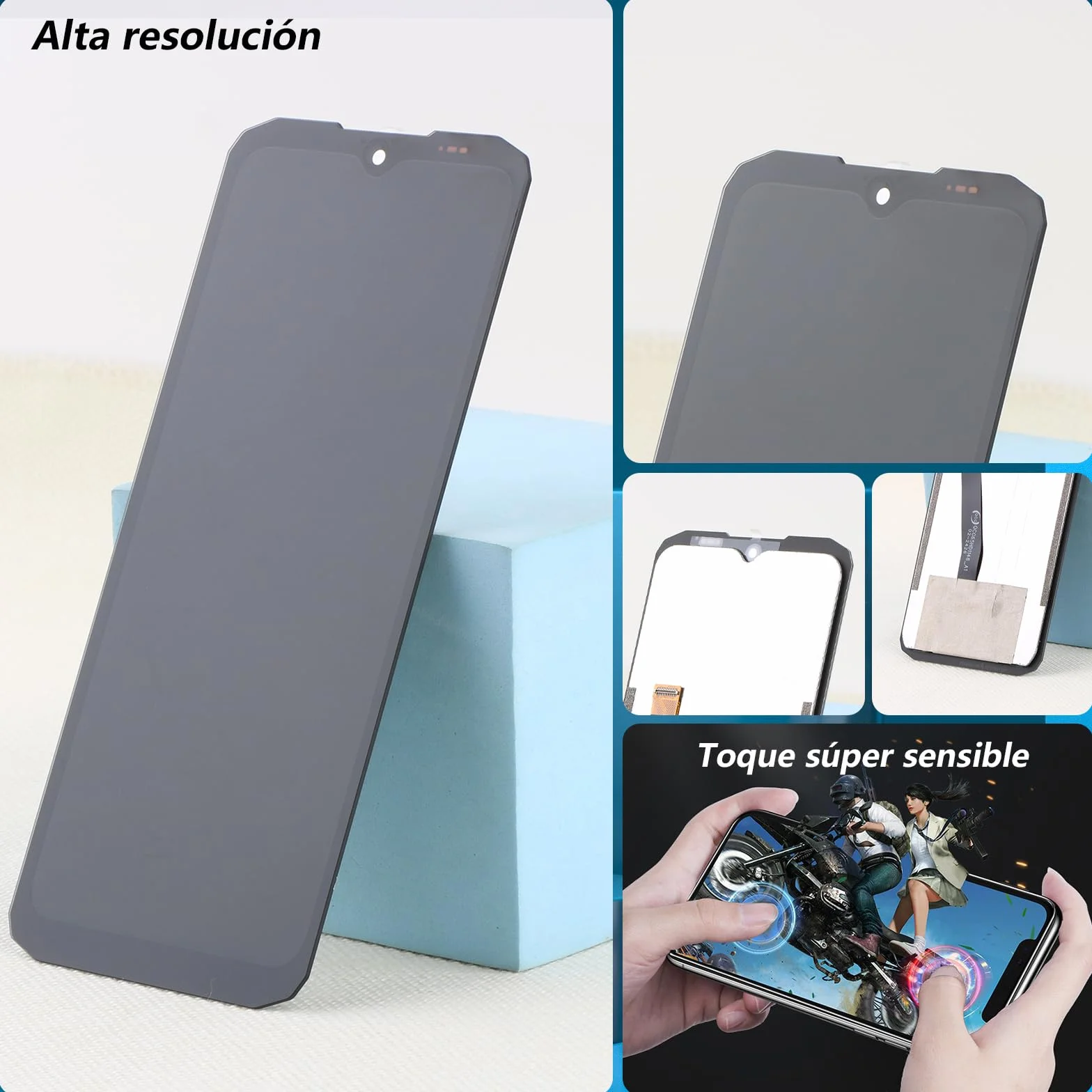 RongZy Pantalla para DOOGEE Blade 10/10 Pro Táctil LCD de Repuesto Ensamblaje Digitalizador Reemplazo para DOOGEE Blade 10 Ultra con Herramientas de Reparación(Negro)