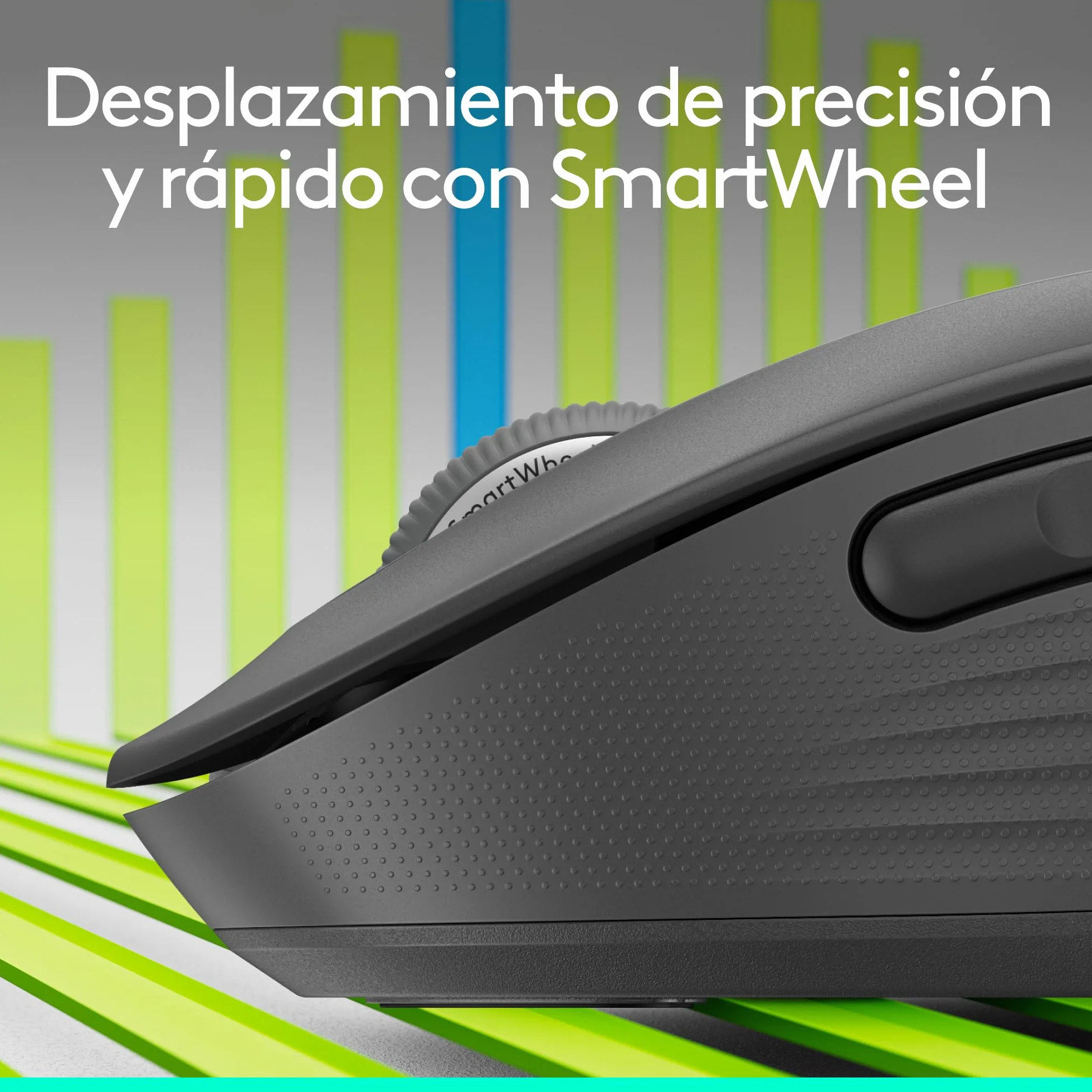 Logitech Signature M650 L ratón inalámbrico de tamaño Normal - para Manos Grandes, 2 años de Pila, clics silenciosos, Botones Personalizables, Bluetooth, PC/Mac/multidispositivo/Chromebook - Grafito
