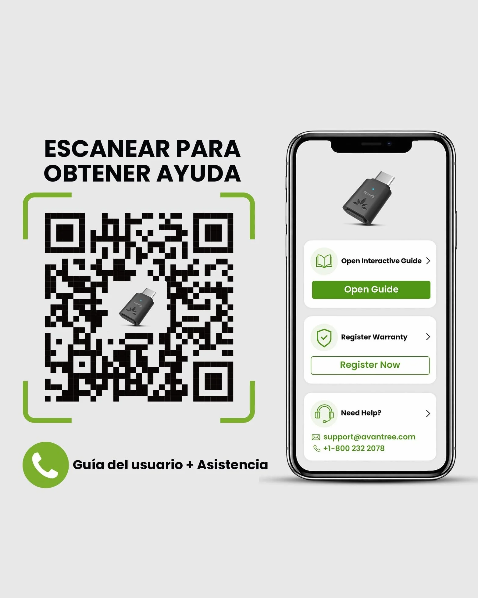 Avantree C81-Gaming – Adaptador de Audio USB-C Bluetooth 5.3 para PS5, Chip Qualcomm, aptX Adaptive & HD, Sonido Premium, Compatible con AirPods, Auriculares Bose y más