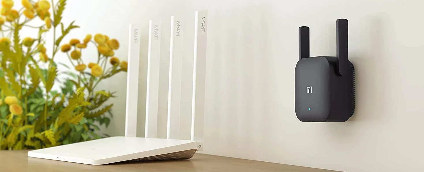 Xiaomi -122 WiFi Amplifier Pro, 2 Antenas Externas, Plug and Play, Router Inalámbrico, Color Negro