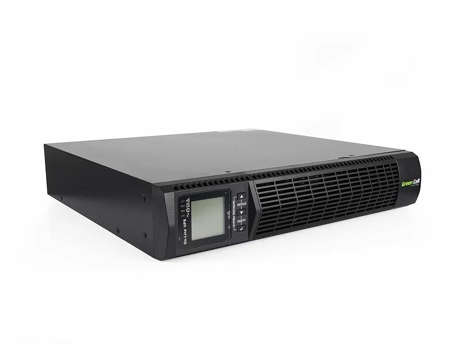 Green Cell Pro USV Rack Mount Sistema de alimentación ininterrumpida 1000VA (900W) con protección contra sobretensiones 230V Online 6X IEC320 C13-10A USB RS232