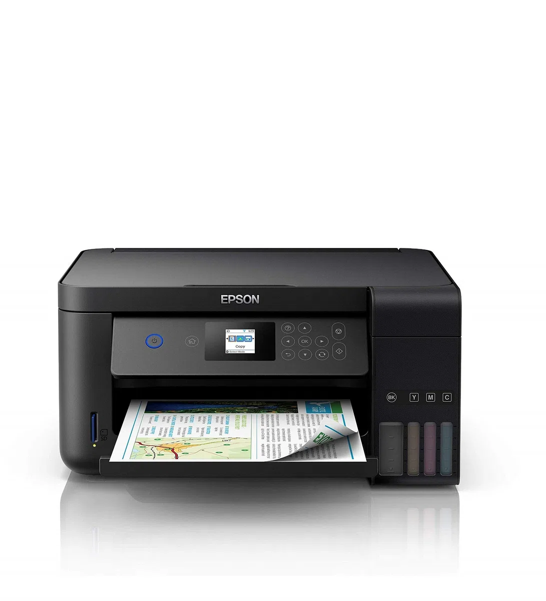 Epson EcoTank ET-2750B Impresora Wi-Fi A4 para impresión, escanear, copiar, Color Negro + Tarjeta de impresión ilimitada de 2 años