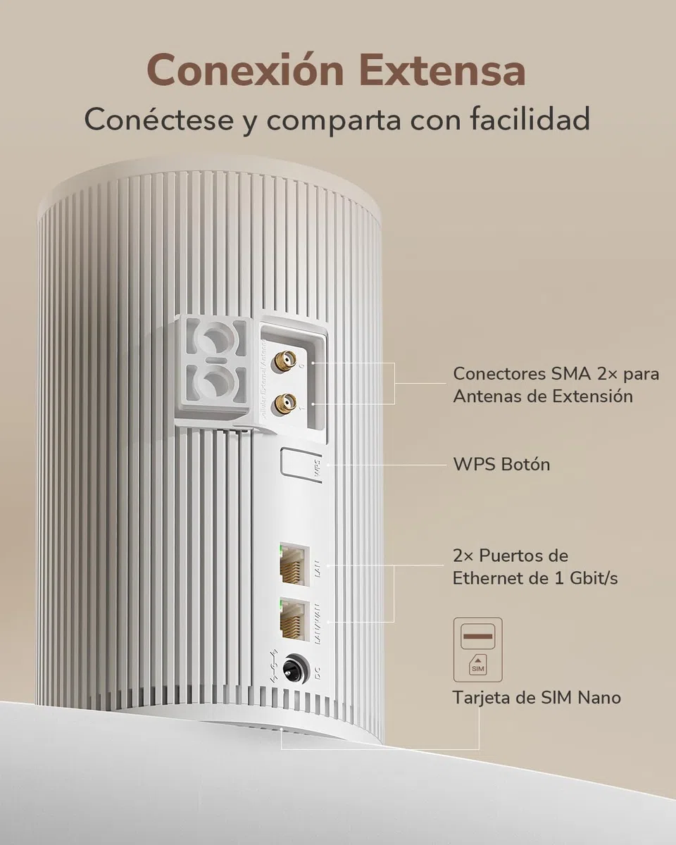 Router 5G Cudy P2 AX3000 Wi-Fi 6 desbloqueado SA/NSA con ranura SIM