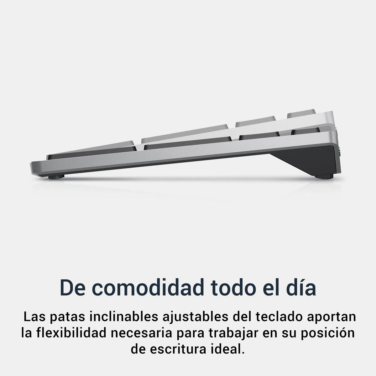 DELL KM7321W Teclado y Ratón Inalámbricos – Bluetooth y 2.4 GHz, 12 Teclas Programables, Sensor 4000 dpi, Batería 36 Meses, Teclado Español QWERTY – Gris Titanio