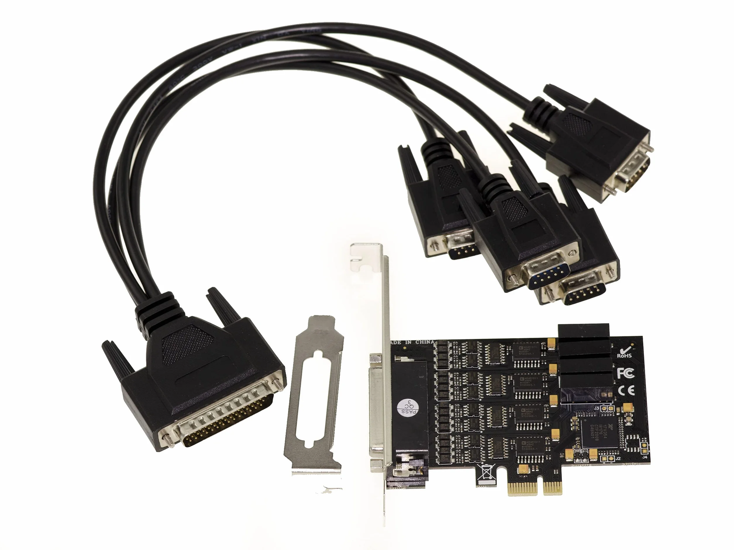 KALEA-INFORMATIQUE Tarjeta controladora PCI Express PCIe 4 puertos RS422 RS485 chipset EXAR XR17V354