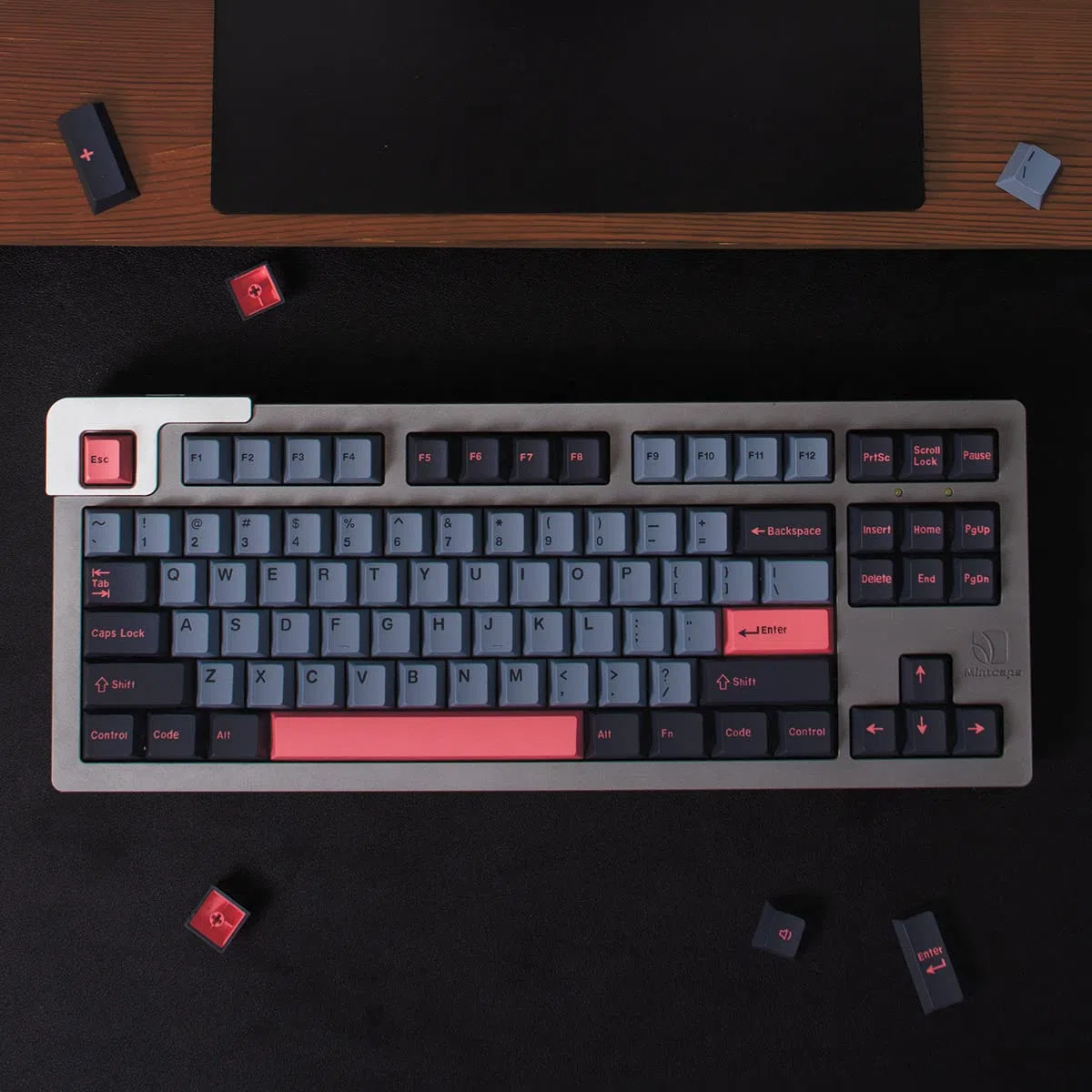 Juego de Teclas 8008 de 172 Teclas Cherry Profile de Doble Disparo para 60% 65% 95% Cherry MX Switches ISO ANSI Layout Teclado mecánico