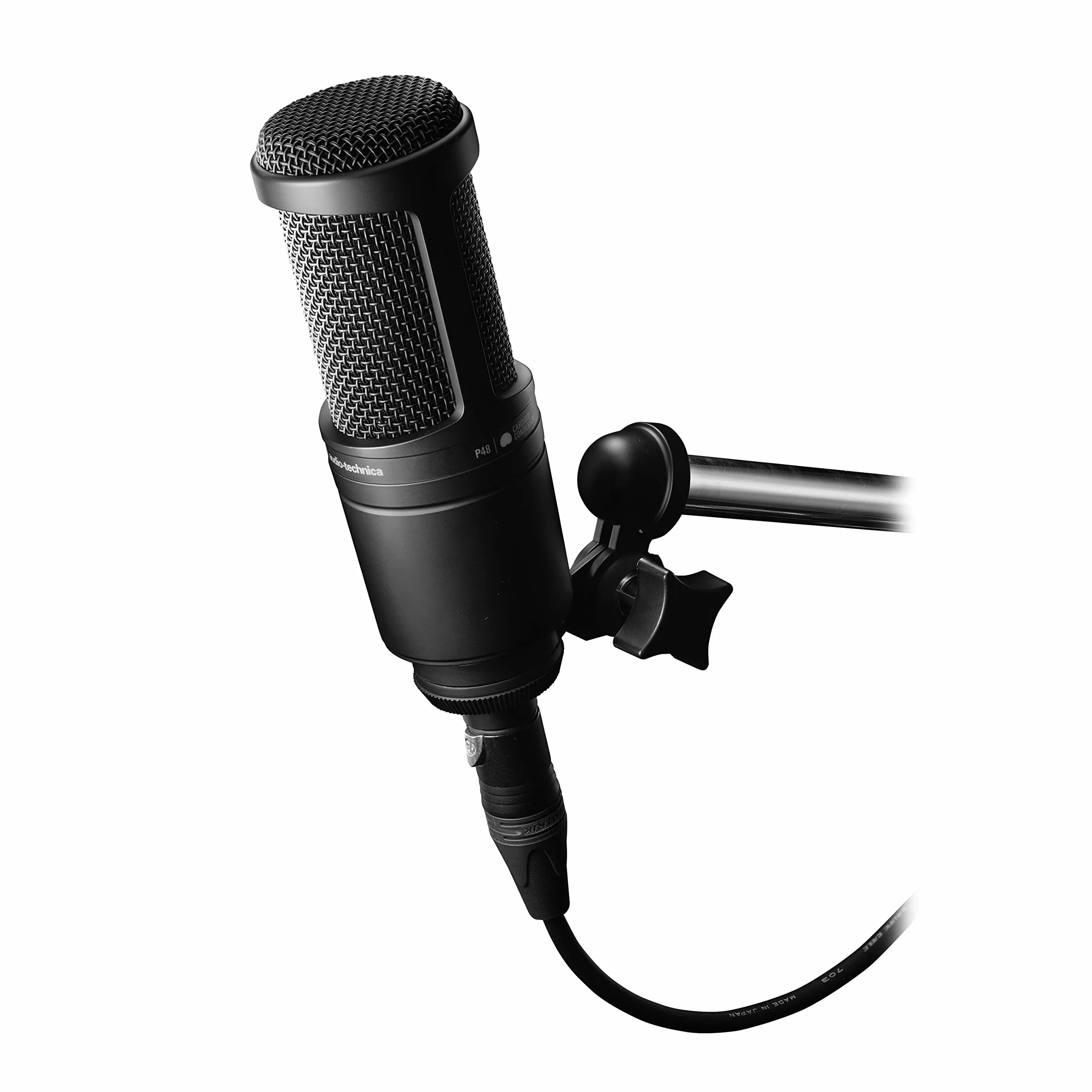 Audio-Technica 2020 Micrófono de Condensador Cardioide Negro