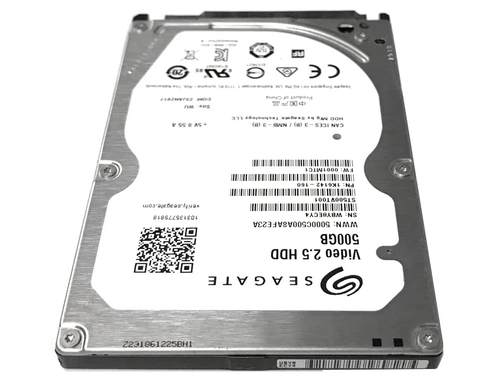 Seagate ST500VT000 - Disco Duro Interno (500 GB, 6,35 cm, 5400 RPM, SATA), Color Negro