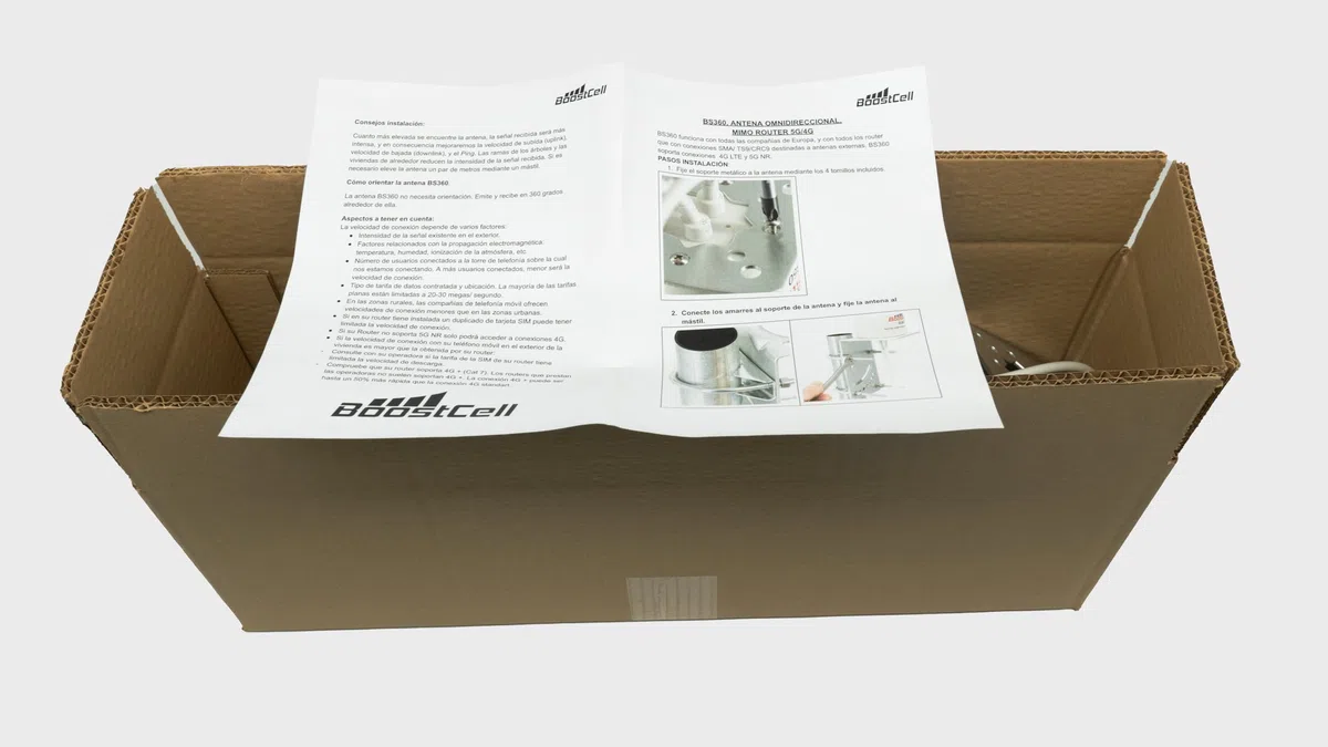 Antena Omnidireccional Router 5G/4G 690-3500 MHz (10 M Cable)