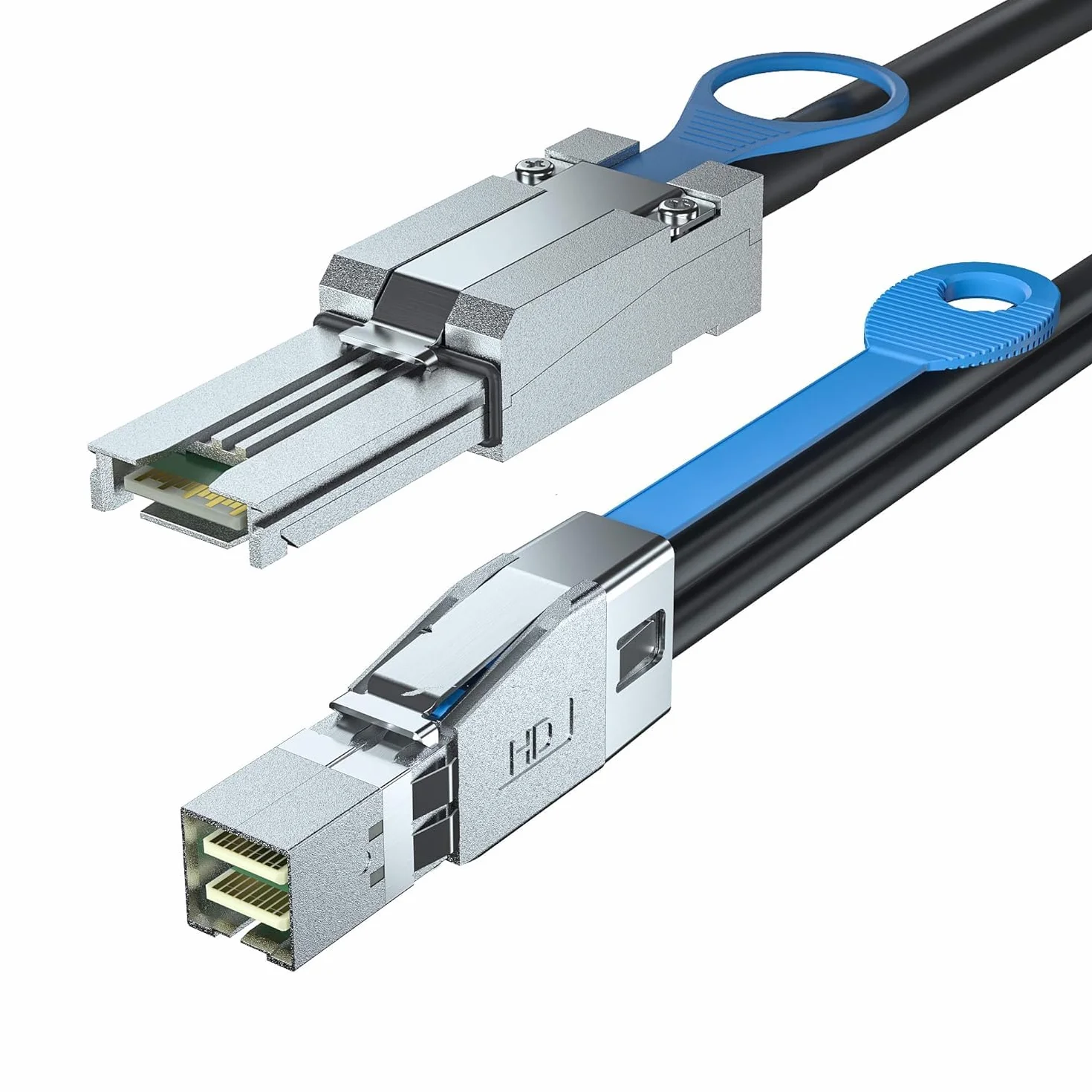 H!Fiber.com Mini SAS SFF-8088 a SFF-8644 Cable Raid de servidor de datos HD de alta densidad, 6 Gbps, 1 metro (3.3ft)
