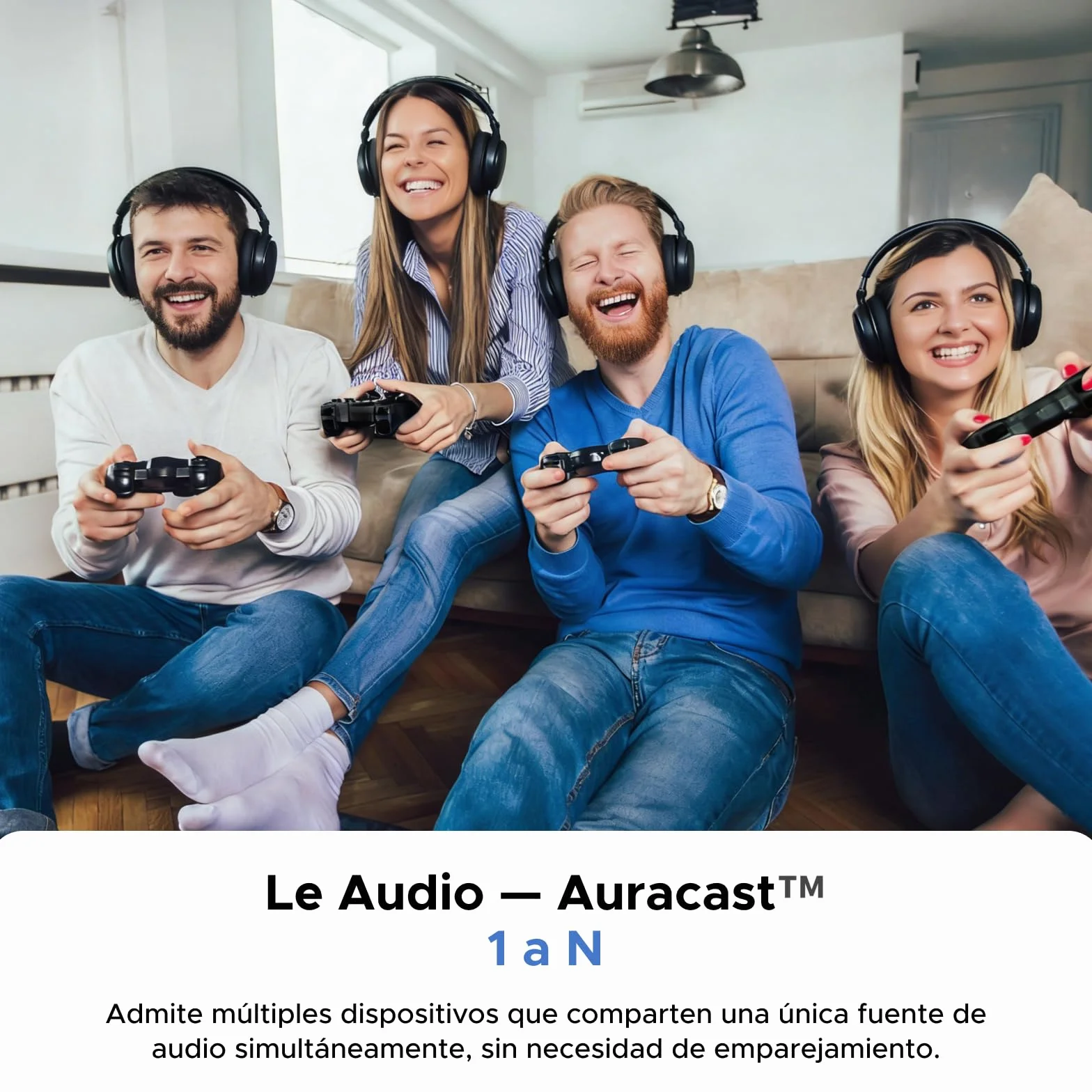 UGREEN LE Audio Adaptador Bluetooth 6.0 USB C Adaptativo Baja Latencia Soporta Auracast Unicast para Switch 2 PS4 PS5 Pro Consola de Juegos PC Mac Plug Play