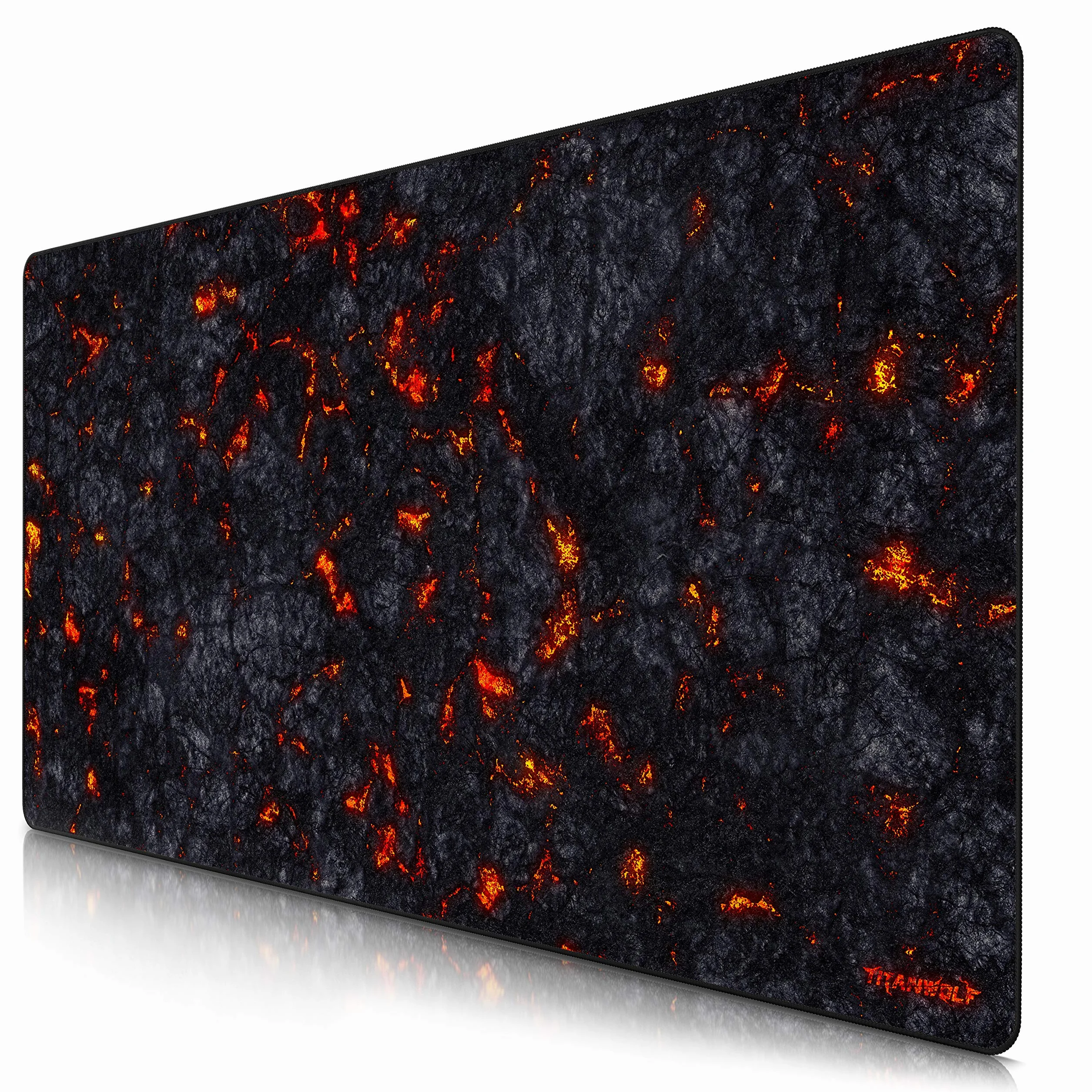 TITANWOLF - Alfombrilla de Ratón de Gran Tamaño 1200x600mm - Mouse Pad Gaming XXXL – para Precisión y Velocidad en Juegos - Antideslizante - Superficie de Tejido - para Ratón y Teclado