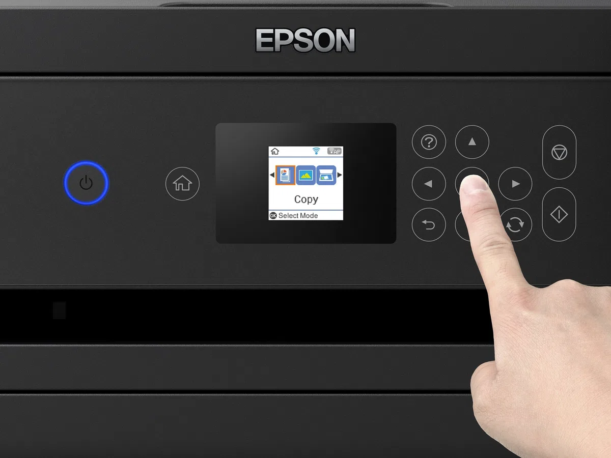 Epson EcoTank ET-2750B Impresora Wi-Fi A4 para impresión, escanear, copiar, Color Negro + Tarjeta de impresión ilimitada de 2 años