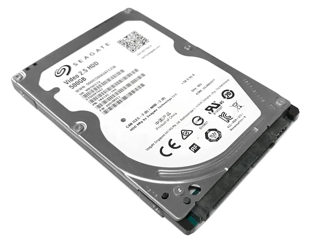 Seagate ST500VT000 - Disco Duro Interno (500 GB, 6,35 cm, 5400 RPM, SATA), Color Negro