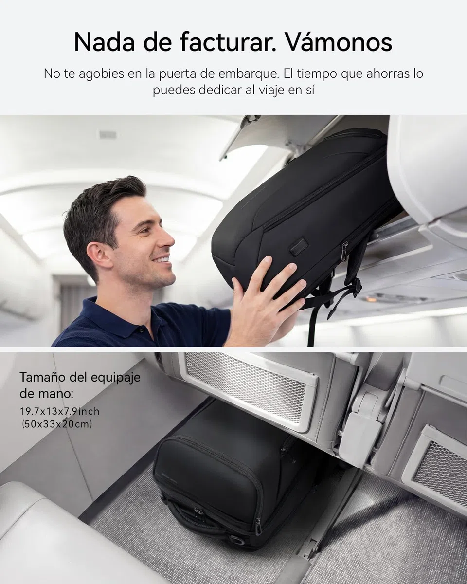 MARK RYDEN Mochila para portátil de gran capacidad (17,3 pulgadas/15,6 pulgadas) para hombre. Mochila multifuncional con sistema antirrobo. Mochila de uso diario para el trabajo