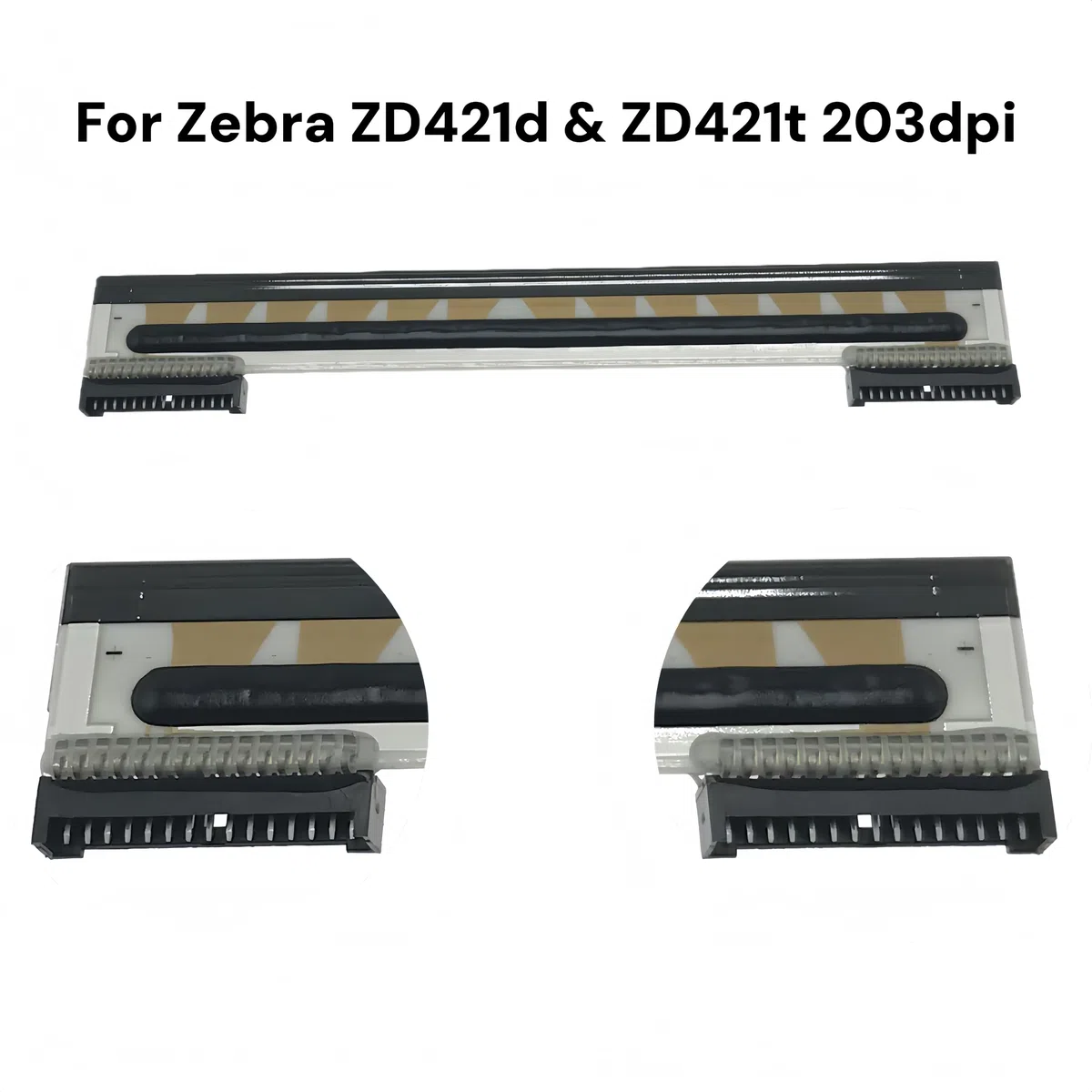 1 cabezal de impresión de transferencia térmica P1112640-218 P1112640-019 de 203 dpi, compatible con Zebra ZD421T ZD421 ZD421T-HC ZD421D
