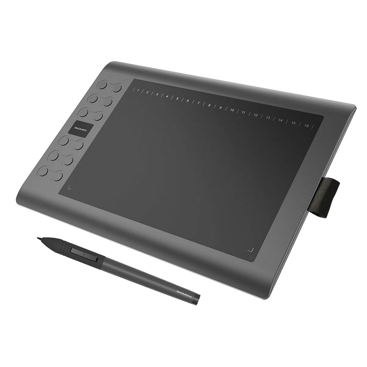 GAOMON M106K Tableta Gráfica Digital con 12 Teclas Express y 16 Teclas Programables para Dibujo Digital, OSU y Enseñanza en Línea, 10 x 6 Pulgadas para Mac Windows Android OS