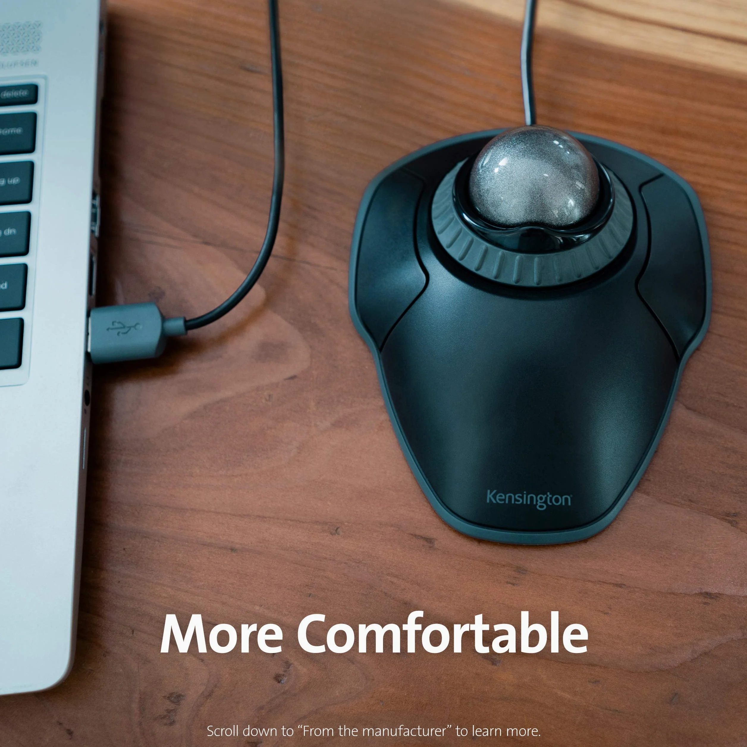 Kensington Ratón Orbit Trackball con Anillo de Desplazamiento (K75327WW)