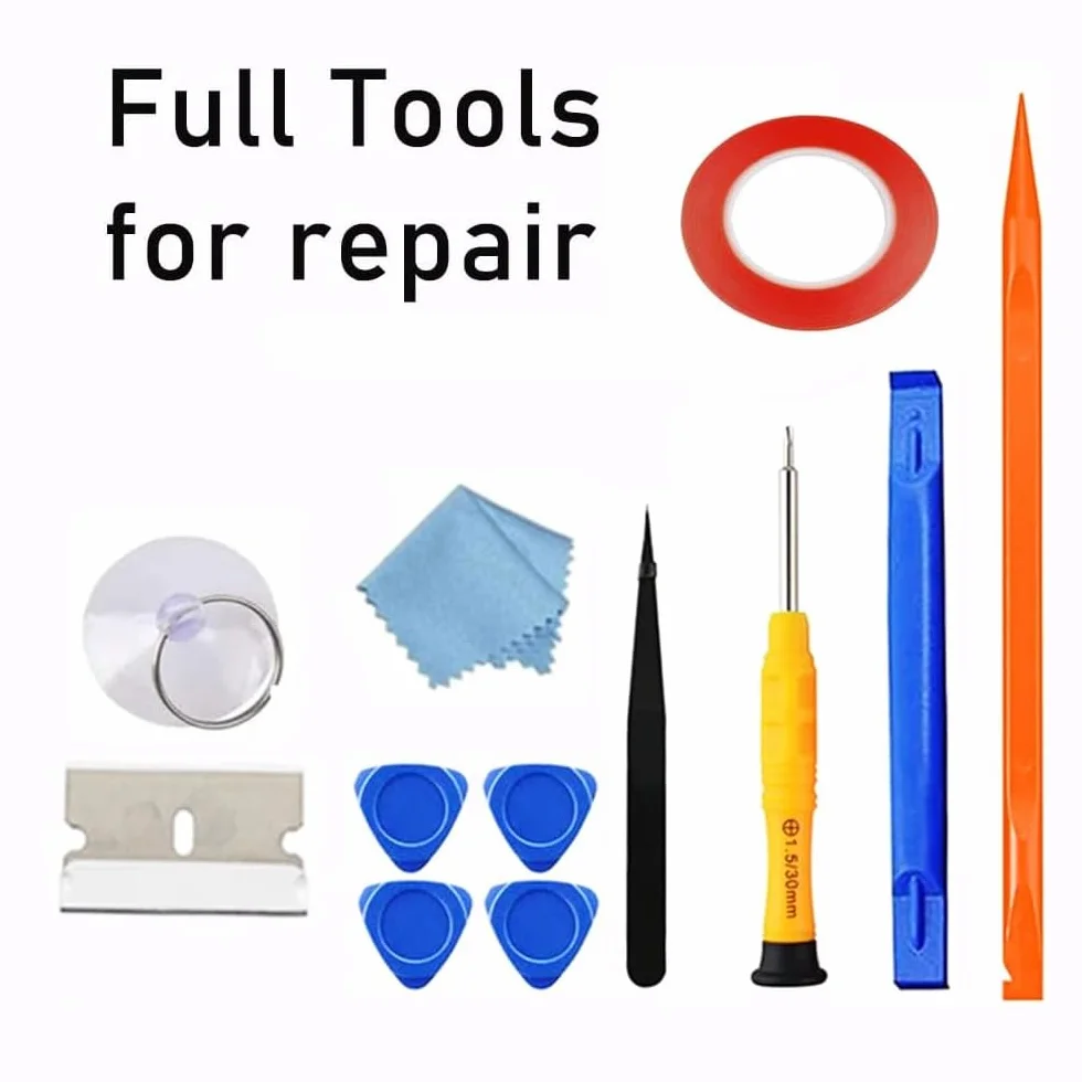 Pantalla táctil de repuesto para iPad Air digitalizador de 1ª generación, solo para A1474 A1475 A1476, con botón de inicio, kit de reparación completo, soporte para cámara
