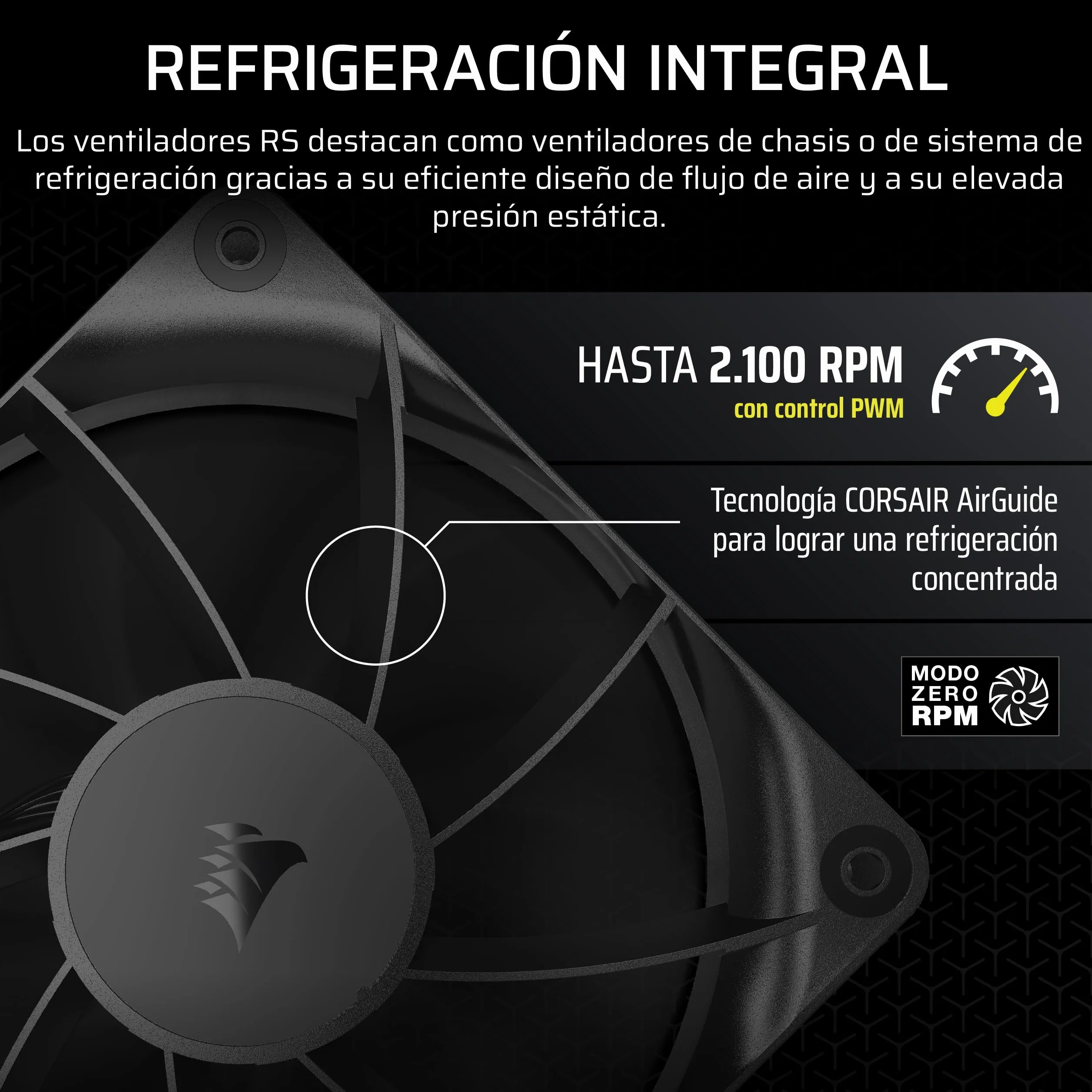 Confezione Da 3 Ventole Pwm Da 120 Mm - Corsair - Rs120