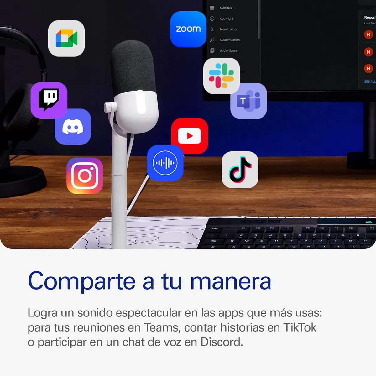 Elgato Wave Neo – Micrófono Condensador USB, Tocar para silenciar, para Jugar, Streaming, reuniones, Grabar Voz, Teams/Zoom/OBS/Twitch/Youtube etc., Plug-n-Play, para portátil, PC, Mac, iPad, iPhone