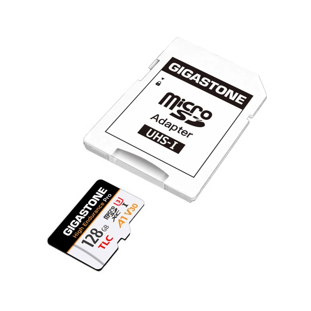 [Recuperación de Datos Gratuita de 5 años] Tarjeta Micro SD GIGASTONE de 128GB, Velocidad de la Serie Pro de Alta Resistencia de hasta 100 MB/s, Compatible con cámara de salpicadero REDTIGER Rove