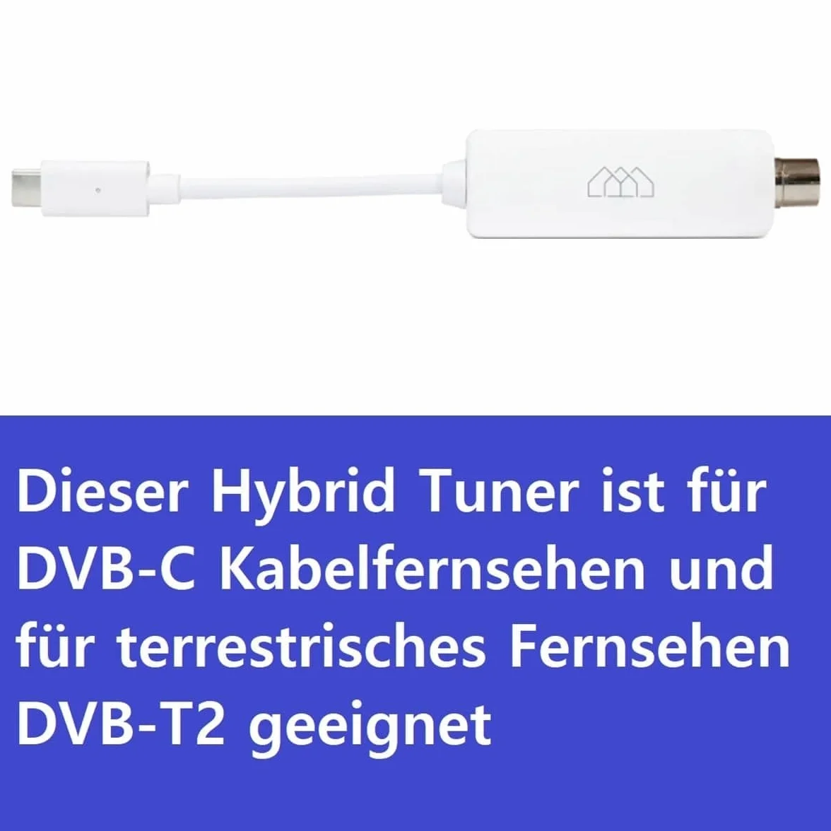 Homatics Hybrid DVB-C & DVB-T2 - Sintonizador externo para los siguientes modelos de Android: Homatics Box Q 4K, Homatics Box R 4K, Homatics R 4K Plus - H.265, Plug & Play