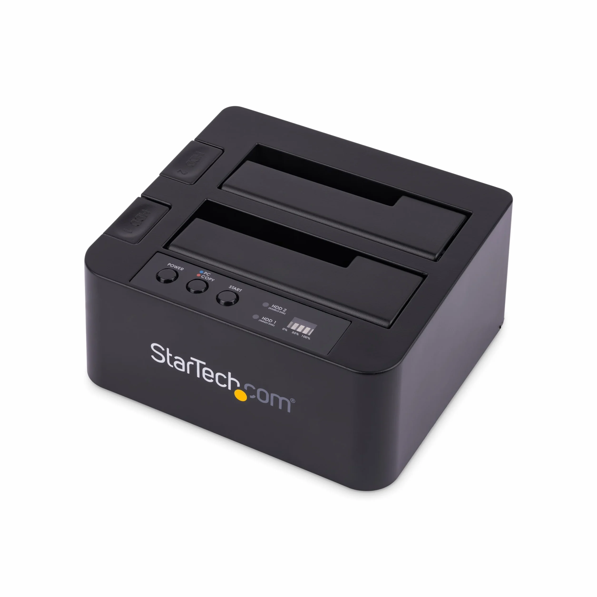 StarTech.com Duplicador Clonador Autónomo de Discos Duros o SSD SATA - Copiador de 2 Bahías - Base de Acoplamiento USB 3.1 (10Gbps) a Unidades SATA III de 2,5 o 3,5 Pulgadas (SDOCK2U313R)