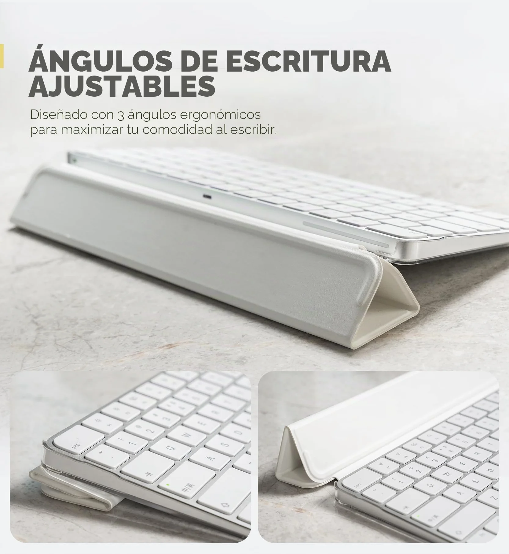 Dexnor Funda para Apple Magic Keyboard con Touch ID/tecla de bloqueo 2021/2024, funda rígida de almacenamiento de viaje a prueba de polvo, funda protectora de cuero para teclado con cierre magnético
