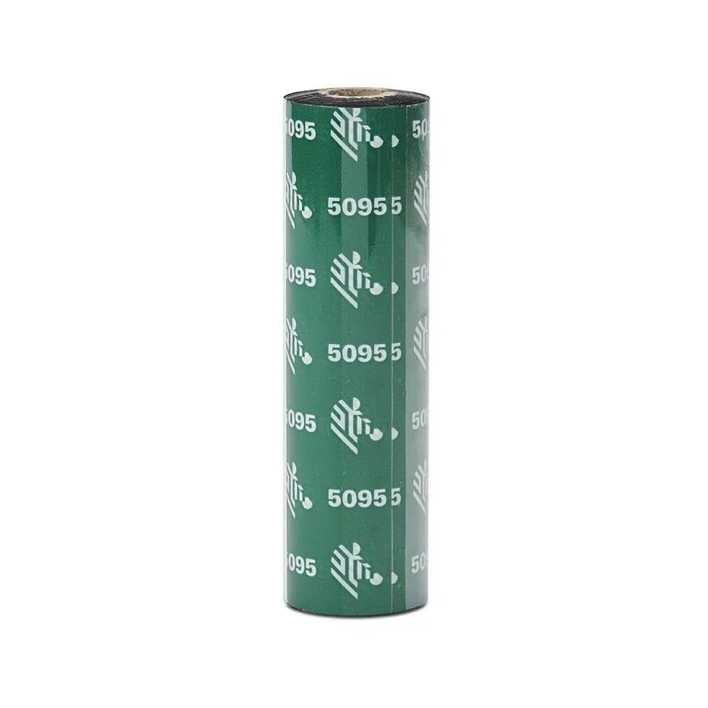 Zebra 5095 Resin Ribbon 110mm x 74m - Cinta de impresoras matriciales (110mm x 74m, G-series, TLP284x/TLP384x, TLP274x/264x, T402, R402, R-2844Z), Caja de 12