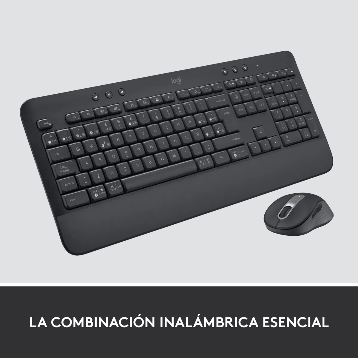Logitech Signature MK650 Combo para Business, ratón y teclado inalámbricos, Logi Bolt, Bluetooth, QWERTY Español - Negro